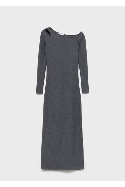 Mango Teen Cut out detaylı uzun elbise
