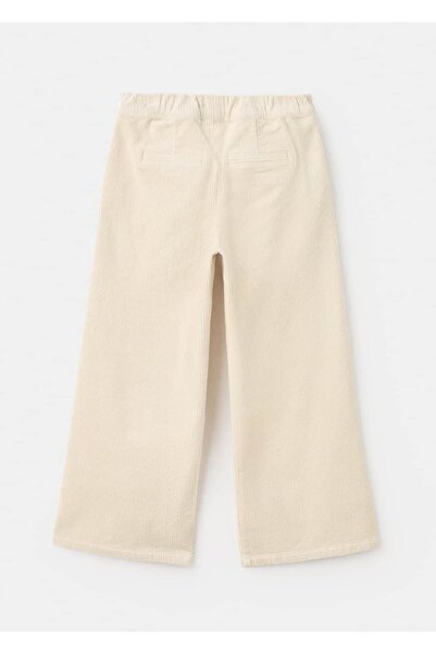 MANGO Kids Geniş paça kadife pantolon