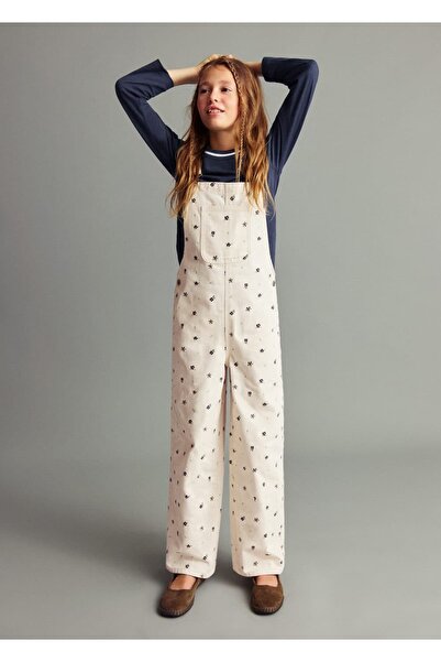 MANGO Kids Çiçek desenli tulum