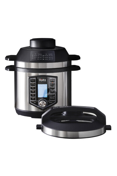 Voltz Multicooker și friteuză cu aer 2 în 1 Oliver OV51985G6, 6L, 1500W, 44 funcții, 12 programe, Inox