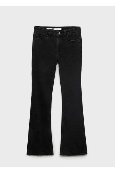 MANGO Woman Fiona orta belli flare jean pantolon