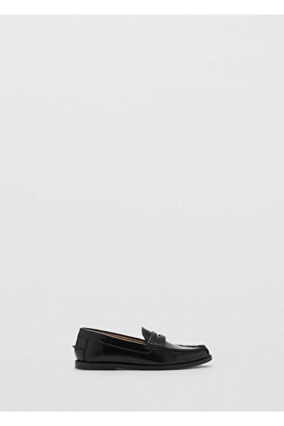 MANGO Kids Deri görünümlü mokasen