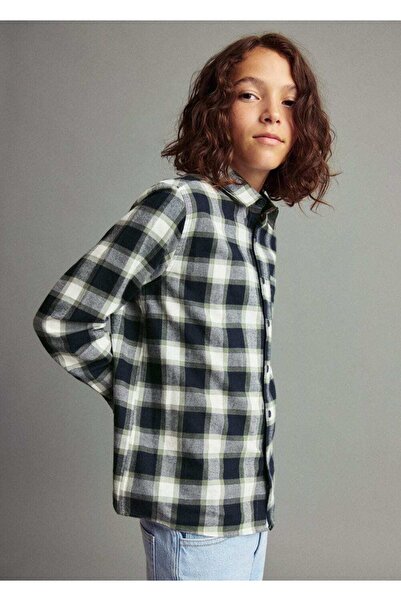 MANGO Kids Tricou din bumbac cu carouri