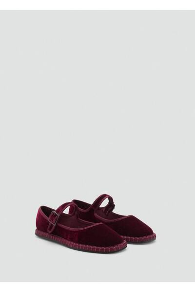 MANGO Kids Kadife babet