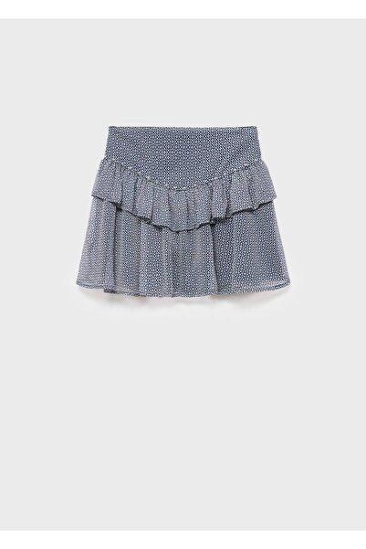 Mango Teen Strass taşlı volanlı etek