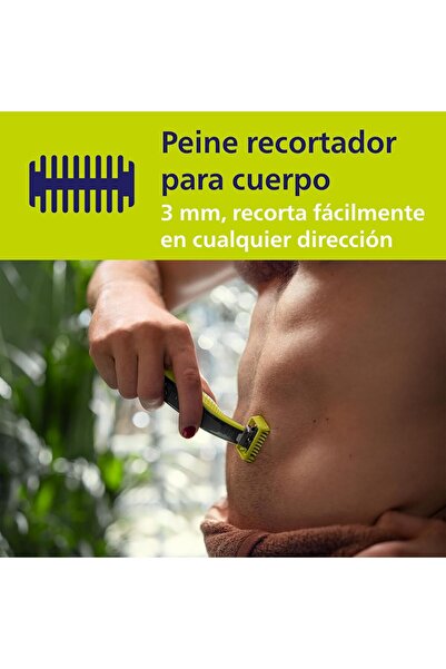 Philips OneBlade Replacement Blades QP630/51 | Trim, Edge & Shave Any Length of Hair | 3 Original Bl