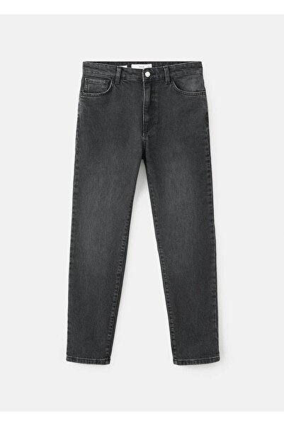 MANGO Woman Claudia dar kesim crop jean pantolon