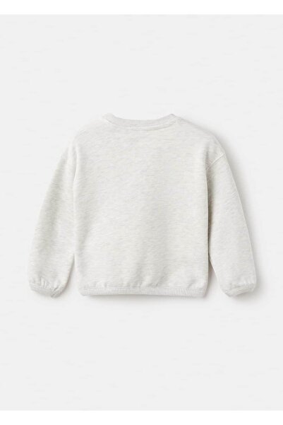 MANGO Baby Çiçek işlemeli sweatshirt
