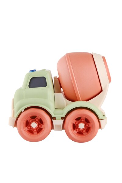 lets be child Camion-betoniera cu sunete si lumini, verde/portocaliu, 11x14.5