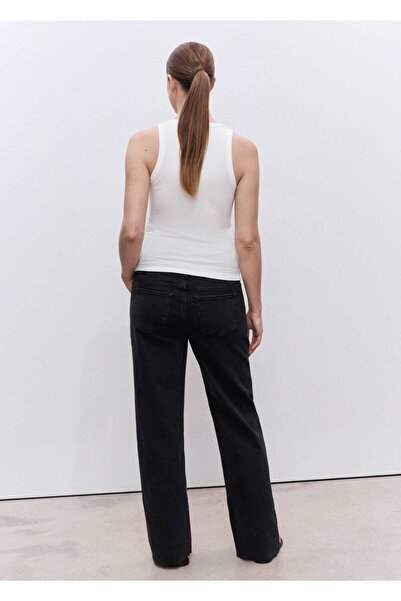 MANGO Woman Wideleg hamile jean pantolon
