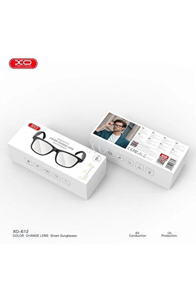REDz Accessories Έξυπνα γυαλιά XO-E9, υποστηρίζουν κλήσεις BT, διάρκεια ζωής μπαταρίας 8 ωρών, προστασία από μπλε ακτίνες, μαύρο