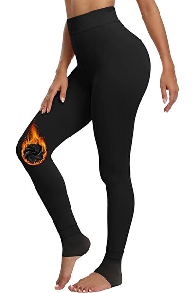 OEM Women's thermal tights, elastic, black, one size fits all