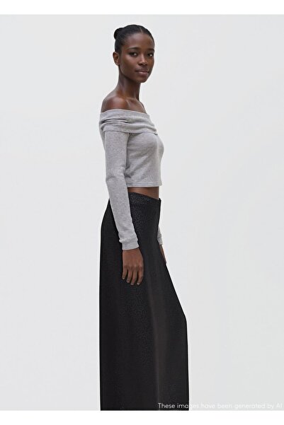 Mango Teen Leopar desenli uzun etek