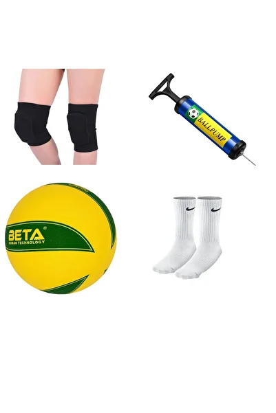MUBX Volleyball Set Volleyball Match Ball, 1 Pair Knee Pads,Socks,Volleyball Set with Pump