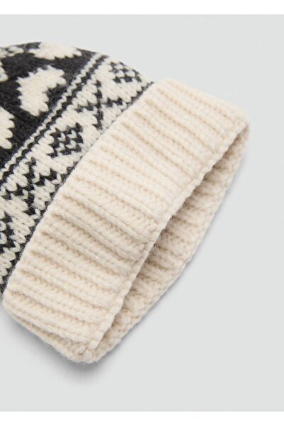 MANGO Kids Ponponlu triko şapka