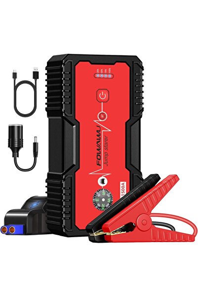 Generic FOWAWU 18000mAh 1500A Car Jump Starter، بطارية بدء تشغيل مقاومة للماء