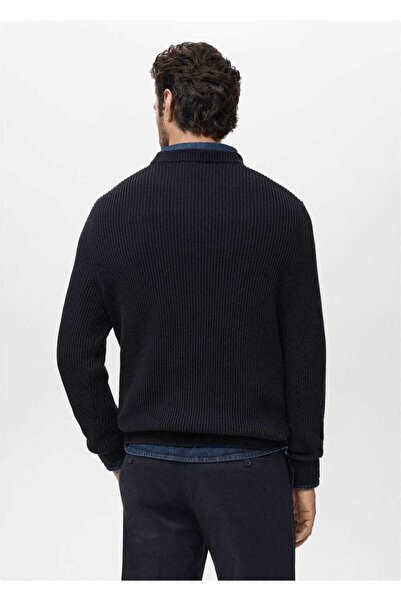 MANGO Man İnce triko ribana pamuklu kazak