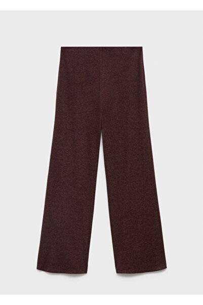 MANGO Woman Beli lastikli triko pantolon