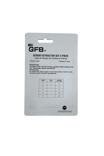 GFB Reverse Thread Tap Bolt Removal Kit