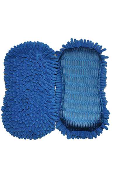 AUTOSMART إسفنجة غسيل شينيل سميكة من الألياف الدقيقة 2 في 1