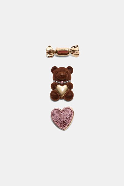 Stradivarius Set of 3 contrast sweet badges