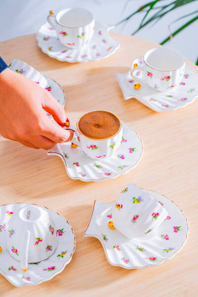 ACAR Ladurée Coffee Cup Set for 6 People - 75 ml