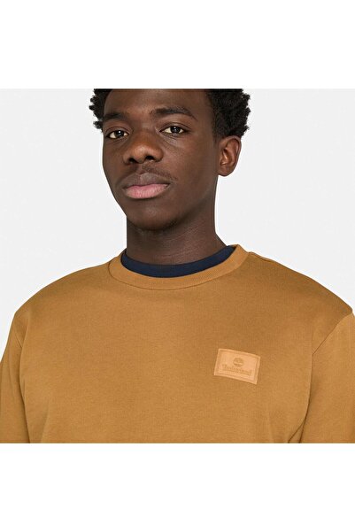 Timberland Silicon Badge (Bb) Crew Neck Men's Brown Sweatshirt Tb0A6Hsqeh21
