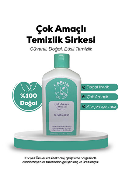 karum academy Çok Amaçlı Konsantre Temizlik Sirkesi 🌿 Doğal İçerikli – Güçlü...