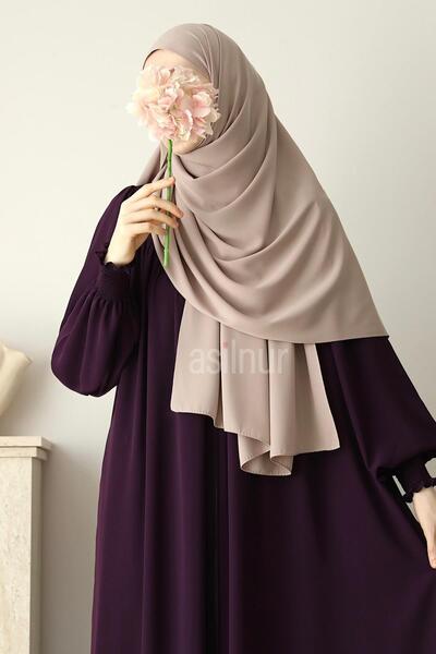 ASİLNUR Elif Large Size Shawl 70X220 Stone