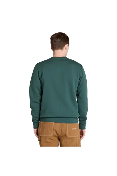 Timberland Silicon Badge (Bb) Crew Neck Men's Green Sweatshirt Tb0A6Hsq3171