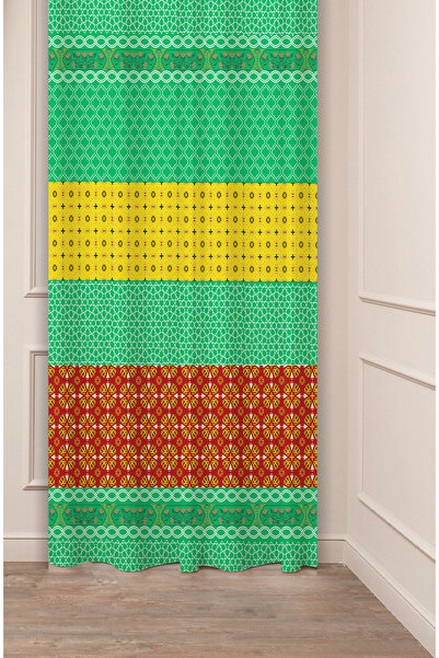 GREENDECOR Perdele de fundal modernă și elegantă, autentică, anatoliană, cu m...