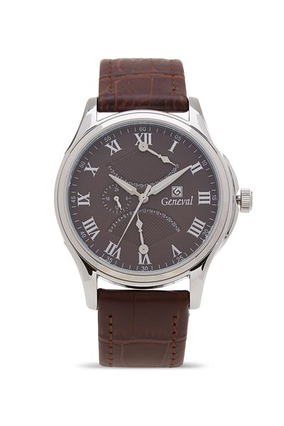 GENEVAL Men's Leather Analog Watch GL1617WOO