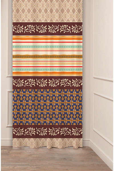 GREENDECOR Perdele de fundal modernă și elegantă, autentică, anatoliană, cu m...