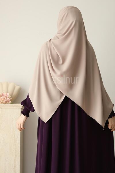 ASİLNUR Elif Büyük Boy Şal 70x220 Taş