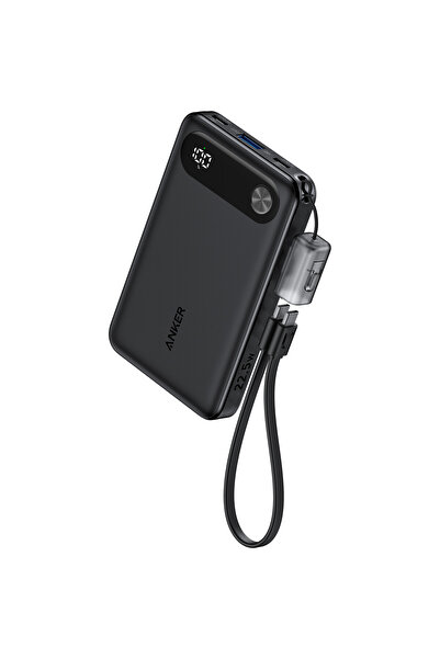 Anker Baterie externă Powercore 10000 mAh 22.5W, cablu USB-C, negru