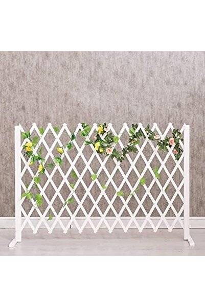 genric سياج حديقة خشبي قابل للتمدد من FFD - سياج بني قائم بذاته مع شبكة خوص محمولة بطول 120 سم