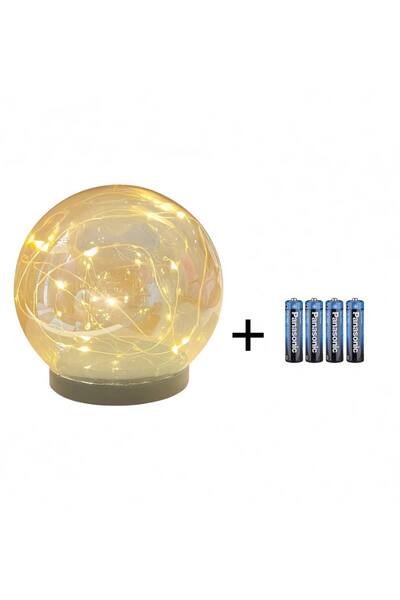 LOZAN Cordless LED Decorative Ball Light with 4 Batteries - Charming Warm Light