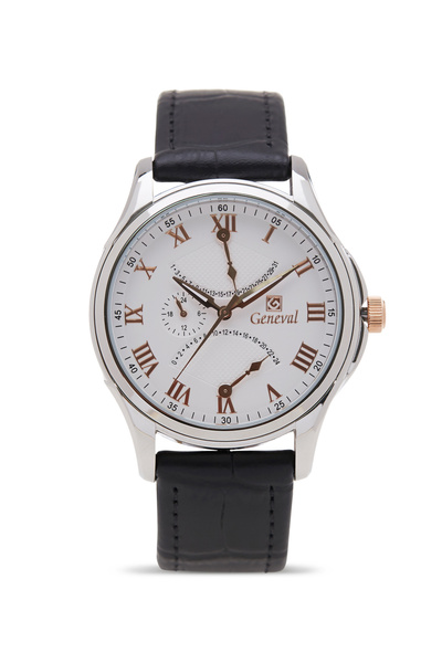 GENEVAL Men's Leather Analog Watch GL1617CRWB