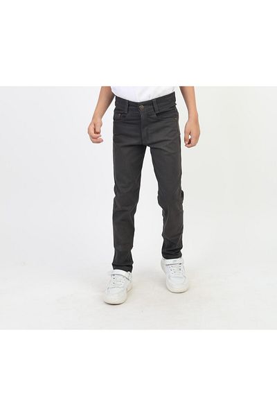 SLOBODA Unisex Smoked Color School Pants with Waist Belt