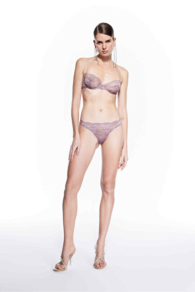 shop Mers Silk Lilly Dantel Külot Pembe