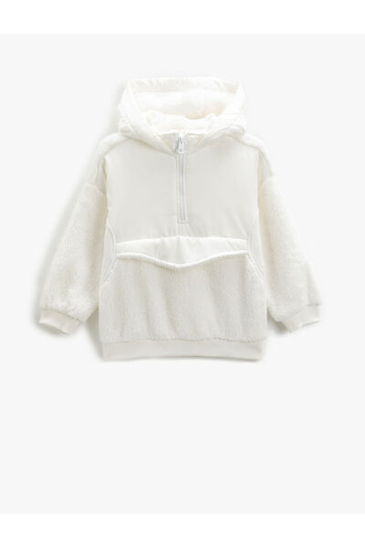 Koton Weißes Sweatshirt für Mädchen