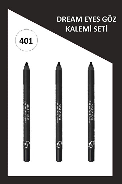 Golden Rose Dream Eyes Göz Kalemi 401 Pamuk Yağı İçerikli 1,6 g 3 lü set