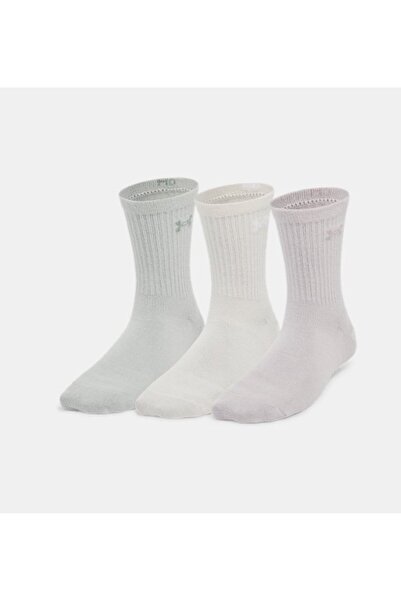 Under Armour Kadın UA Essential 3'lü Paket Mid Crew Çoraplar 1382942-289