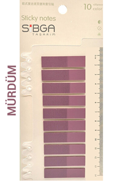 sibga tasarım لون البرقوق الشفاف Post-it Post-it Post It. علامة مرجعية لاصقة ملاحظات ورقية 200 ورقة