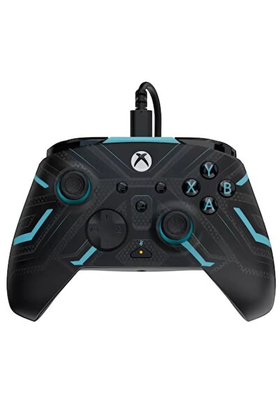 Pdp Χειριστήριο cu fir, Rematch Glow, Advanced, Xbox Series X, S, Xbox One, PC, Titan Steel, Μαύρο