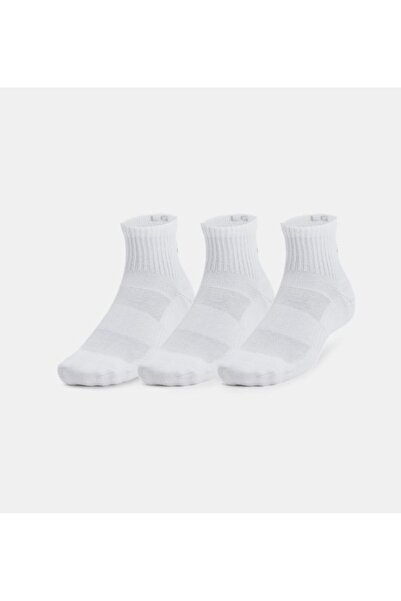 Under Armour Unisex Ua Tc 3 Pack Qtr Socks 1386372-100