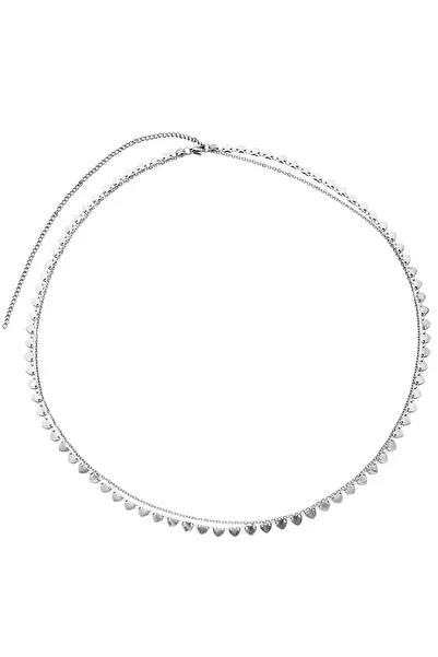 Lee Cooper Lc.Wn.01461.330 Metallic Women's Necklace with Heart Detail