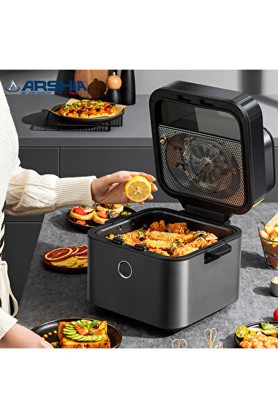 Arshia 🥗 مقلاة هوائية ديجيتال أرشيا 8 لتر – طهي صحي بدون زيت | Air Fryer صحي...