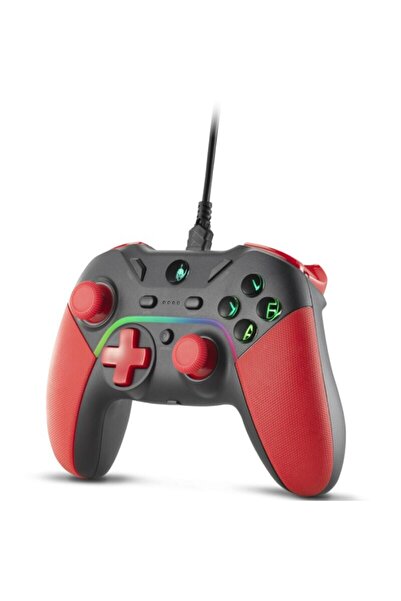 Spartan Gear Controller Spartan Gear Pelekys Wired Black/Red For PS3 and PC