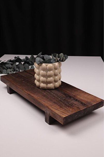 Bambum Pavlonya Classic Dark Wood Presentation and Serving Set Rectangular Serving Plates